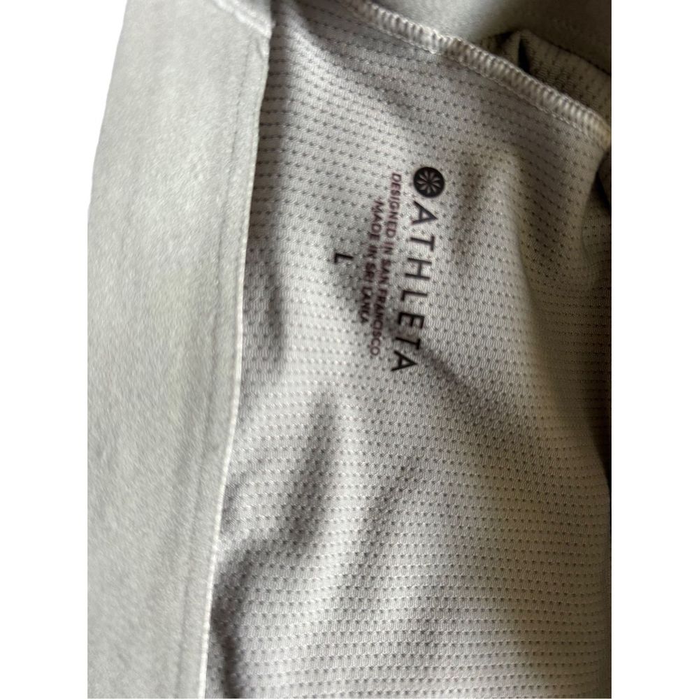 Athleta Hyper Focused Sports Bra Grey Floral size large - Picture 8 of 9